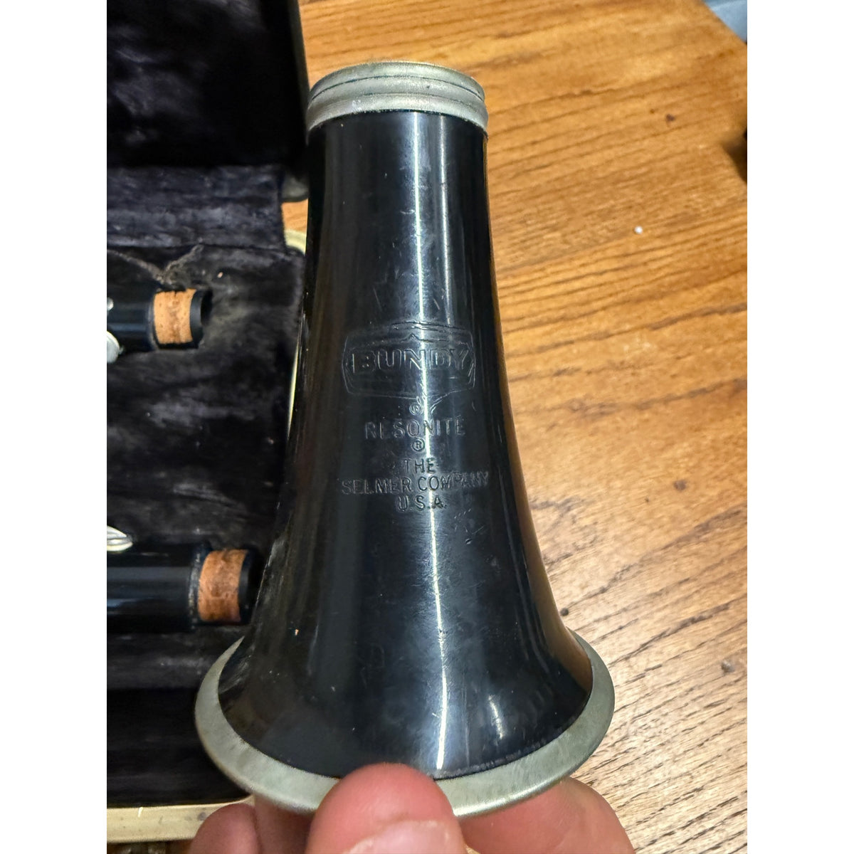 Vintage Selmer Bundy 577 Resonite Bb Clarinet w/ Hard Case For Parts Repair