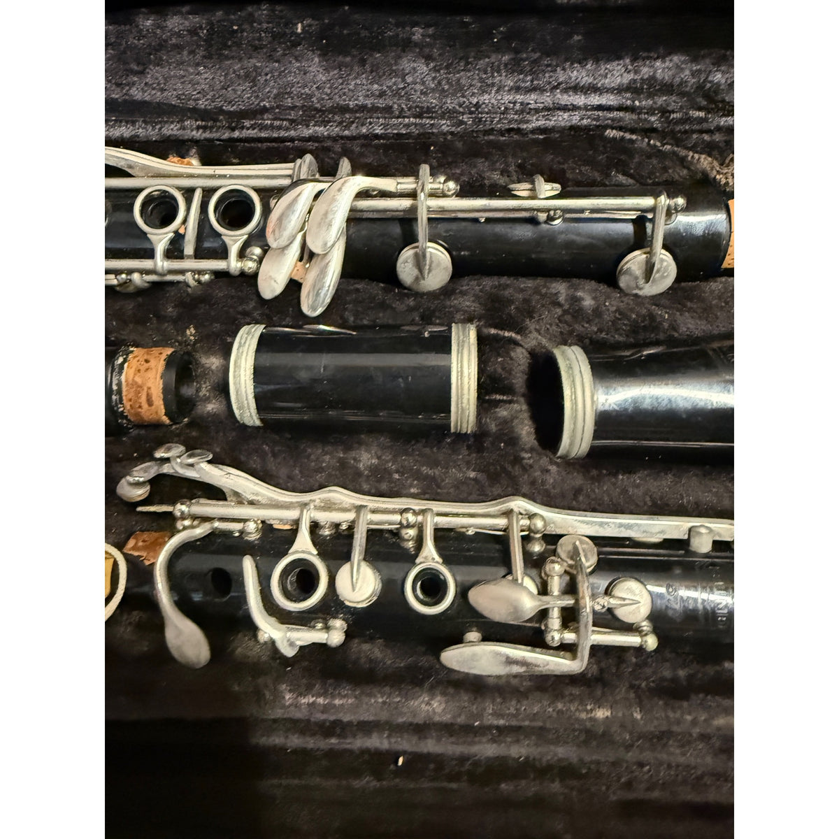 Vintage Selmer Bundy 577 Resonite Bb Clarinet w/ Hard Case For Parts Repair