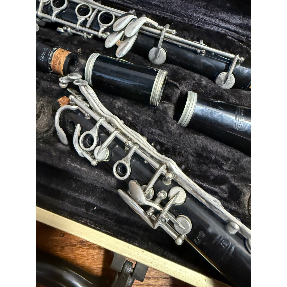 Vintage Selmer Bundy 577 Resonite Bb Clarinet w/ Hard Case For Parts Repair