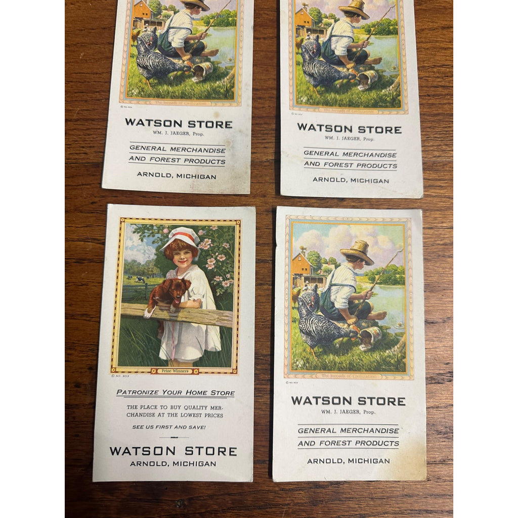 Vintage Early 1900s Watson Store (Arnold, Michigan) MI Advertising Ink Blotters