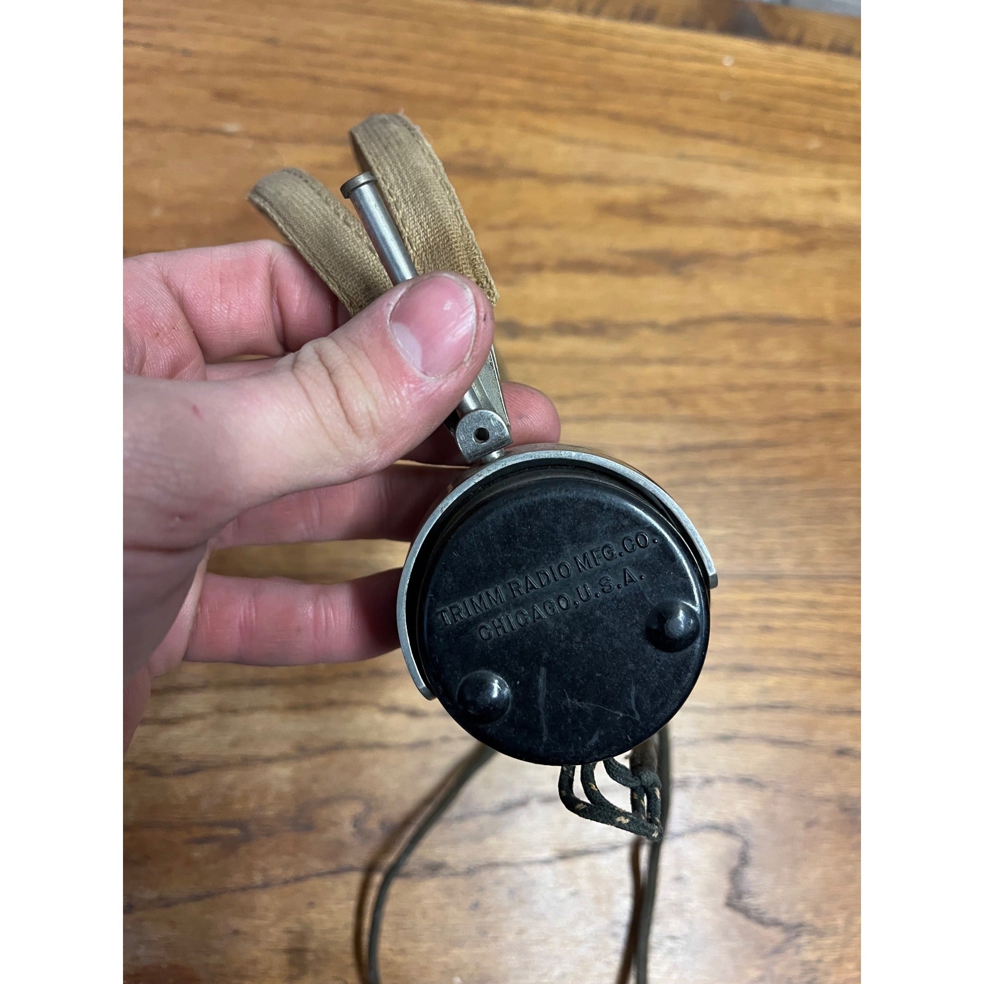 Vintage Telephone Operator Set Headset Trimm Radio MFG Co. Bakelite
