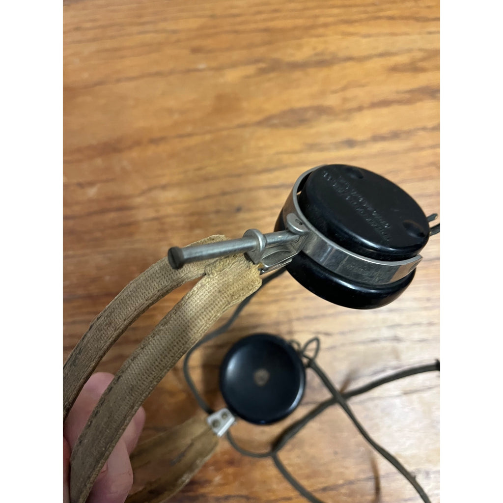 Vintage Telephone Operator Set Headset Trimm Radio MFG Co. Bakelite