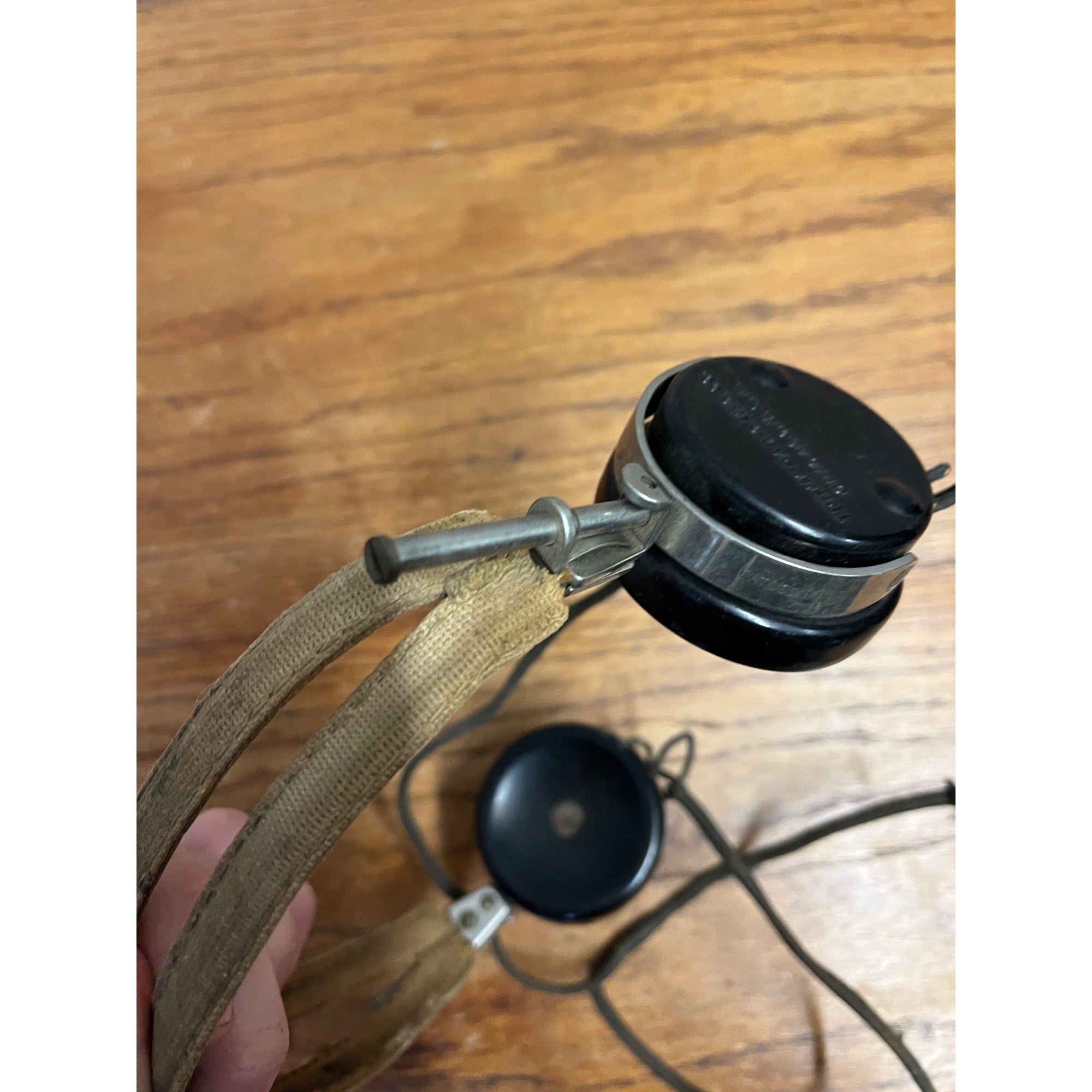 Vintage Telephone Operator Set Headset Trimm Radio MFG Co. Bakelite