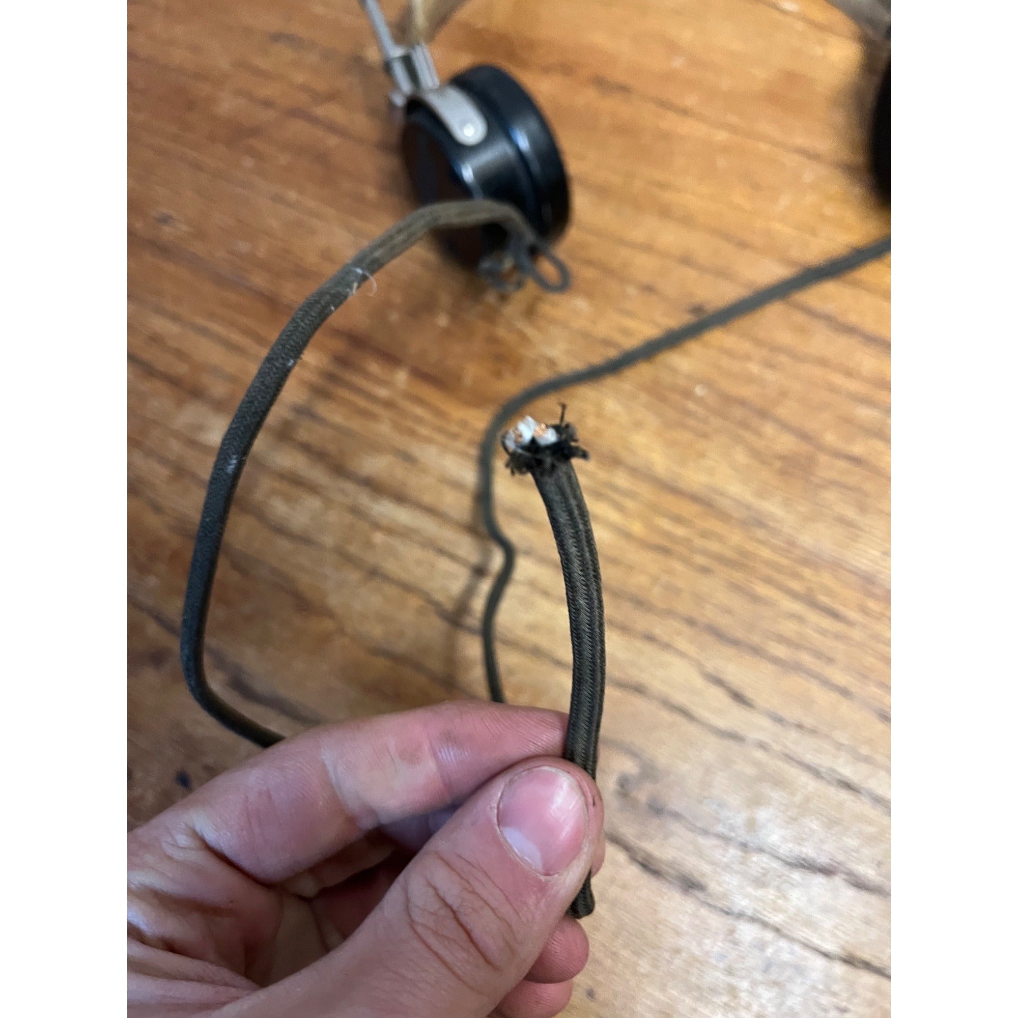 Vintage Telephone Operator Set Headset Trimm Radio MFG Co. Bakelite
