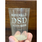 Vintage 1930s Marschall's Dairy Labs Madison Wisconsin Advertising Etched Glass