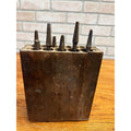 Antique Vintage Auger Bit Braces Case w/ 12 Bits Carpenter Woodworkign Tools