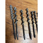 Antique Vintage Auger Bit Braces Case w/ 12 Bits Carpenter Woodworkign Tools