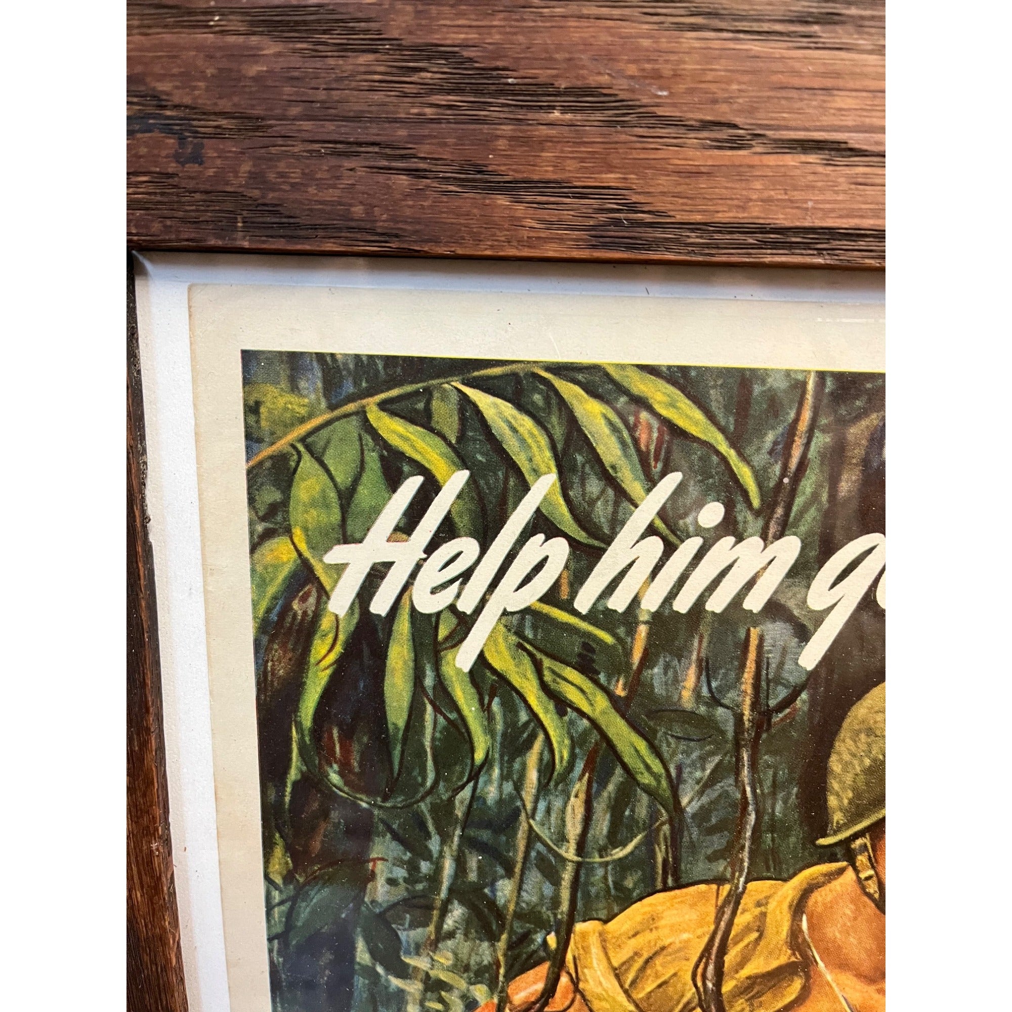 1944 Help Him Get Through Buy War Bonds Poster Schnakenberg Abbott Laboratories