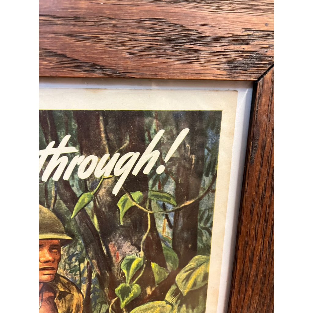 1944 Help Him Get Through Buy War Bonds Poster Schnakenberg Abbott Laboratories