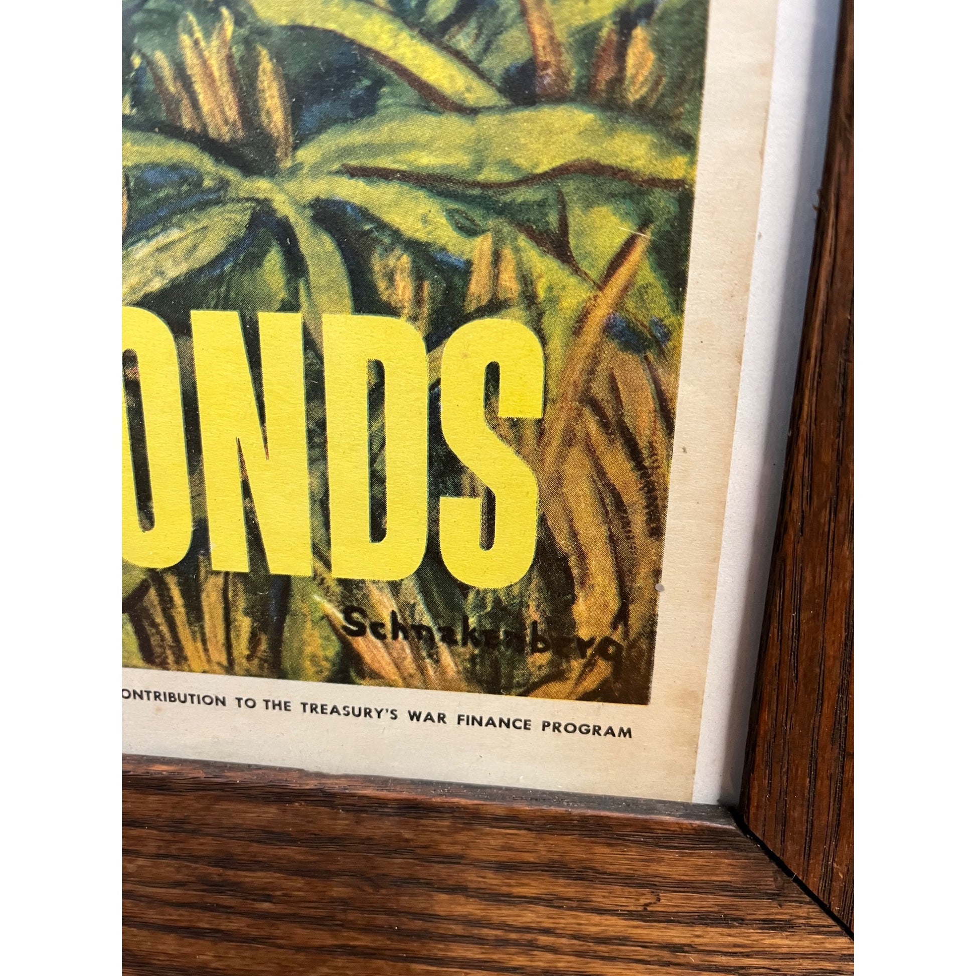 1944 Help Him Get Through Buy War Bonds Poster Schnakenberg Abbott Laboratories