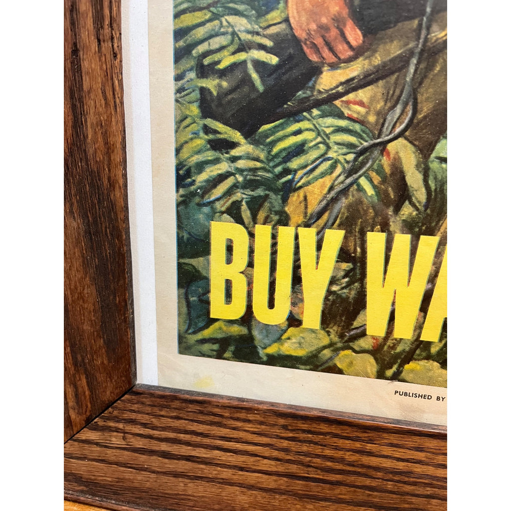 1944 Help Him Get Through Buy War Bonds Poster Schnakenberg Abbott Laboratories