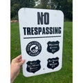 No Trespassing Algoma Wisconsin Central Sault Ste Marie Fox Valley Railroad Sign