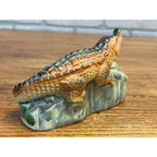 Vintage Florida Alligator Novelty Ceramic Souvenir Figurine Thermometer