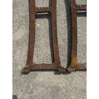 Vintage Industrial Cast Iron Legs Machine Legs Rare Cissell Machine Legs Iron
