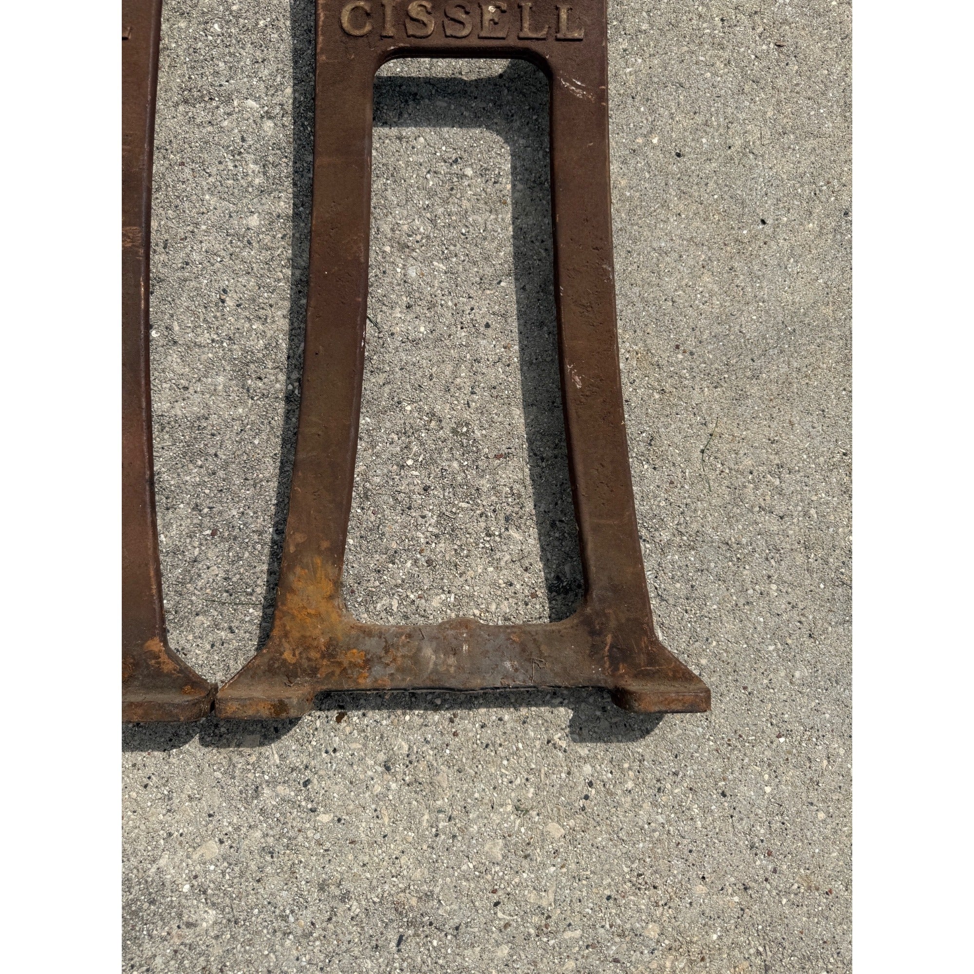 Vintage Industrial Cast Iron Legs Machine Legs Rare Cissell Machine Legs Iron