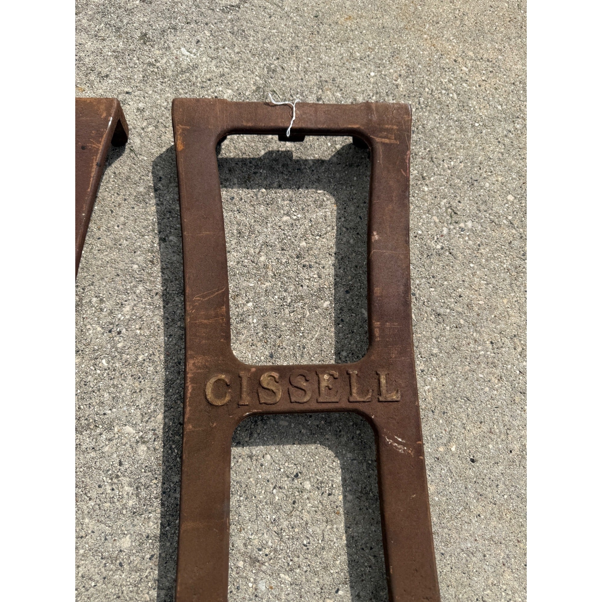 Vintage Industrial Cast Iron Legs Machine Legs Rare Cissell Machine Legs Iron