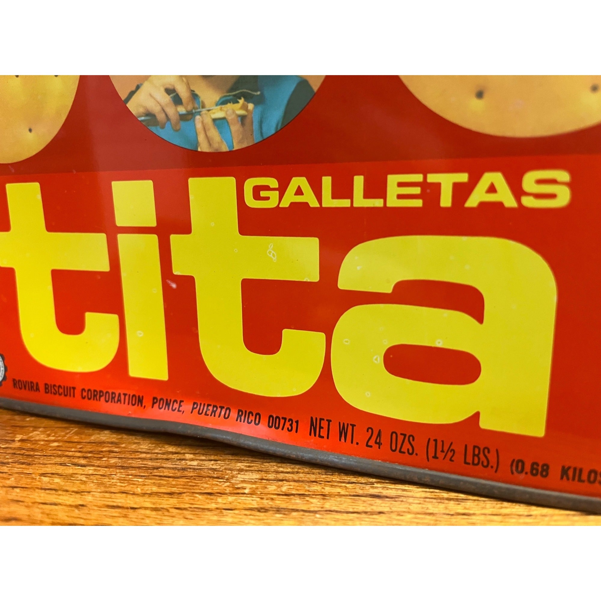 Vintage TITA Crackers Tin - Rovira Biscuit Co - Ponce, Puerto Rico