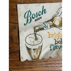 Vintage Bosch Beer Houghton Michigan Advertising Paper Bar Napkin