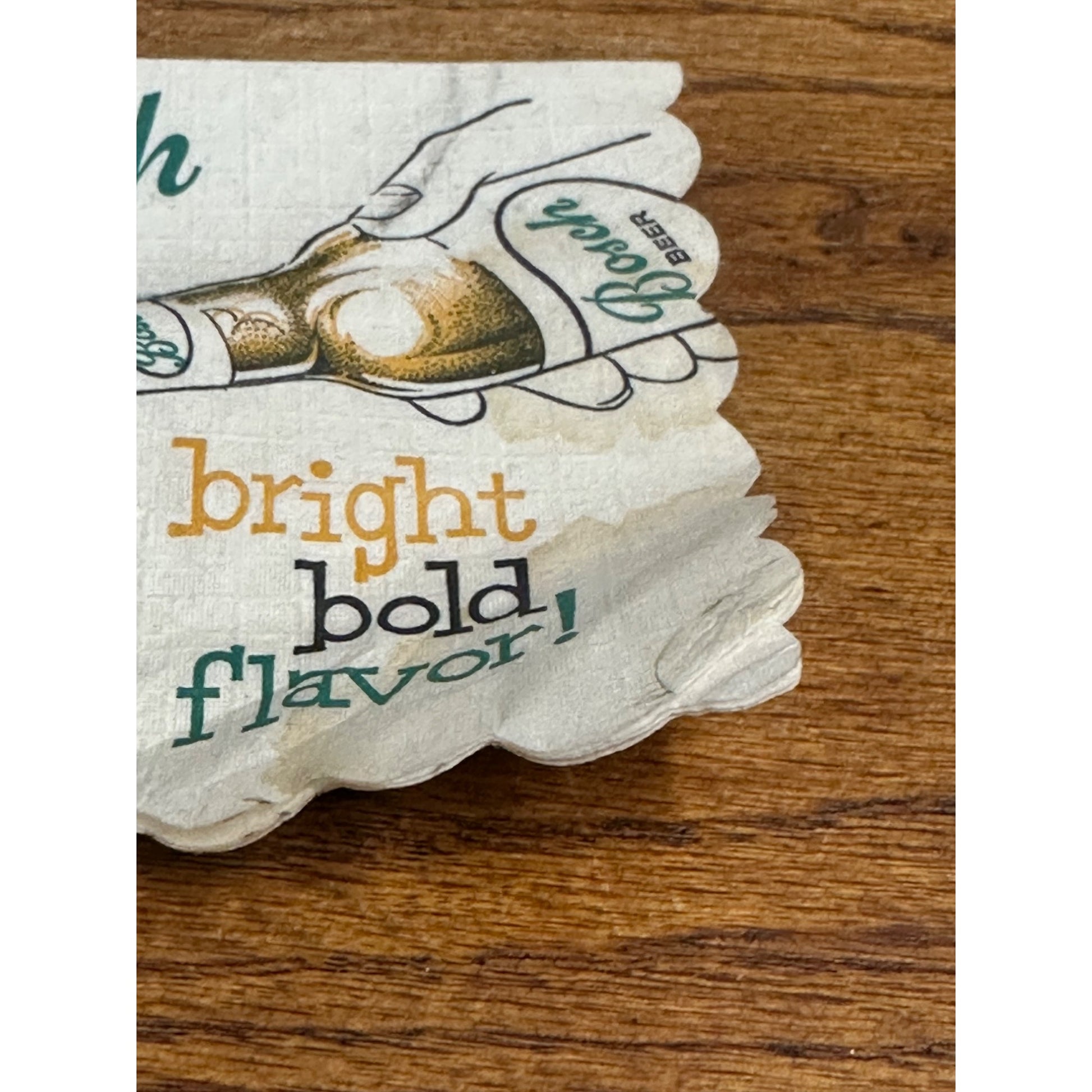 Vintage Bosch Beer Houghton Michigan Advertising Paper Bar Napkin