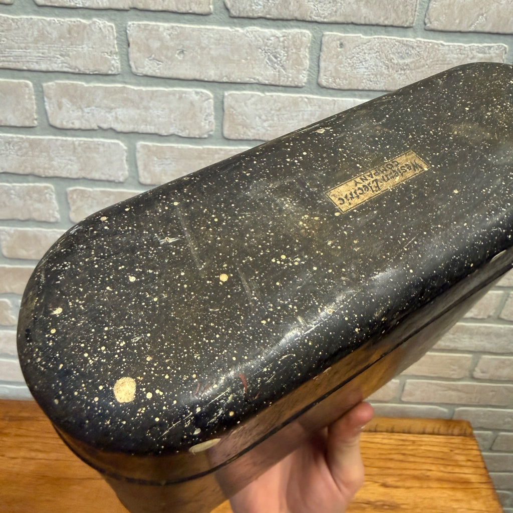 Vintage Western Electric Steel Metal Telephone/Battery Box #2