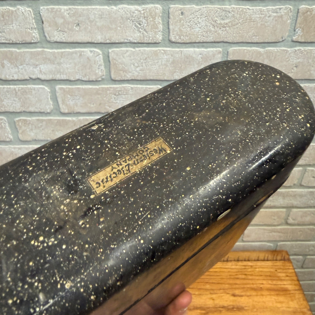 Vintage Western Electric Steel Metal Telephone/Battery Box #2