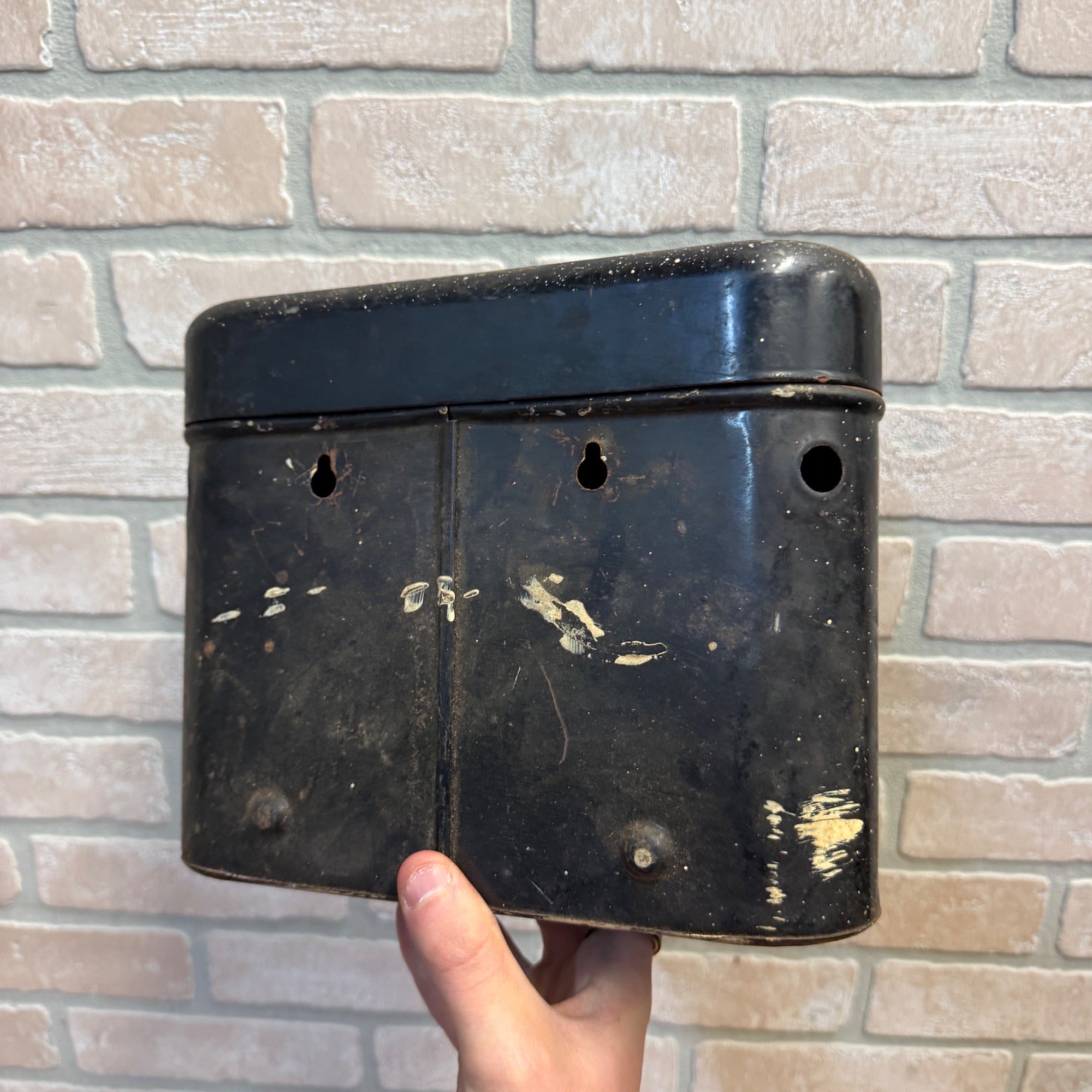 Vintage Western Electric Steel Metal Telephone/Battery Box #2