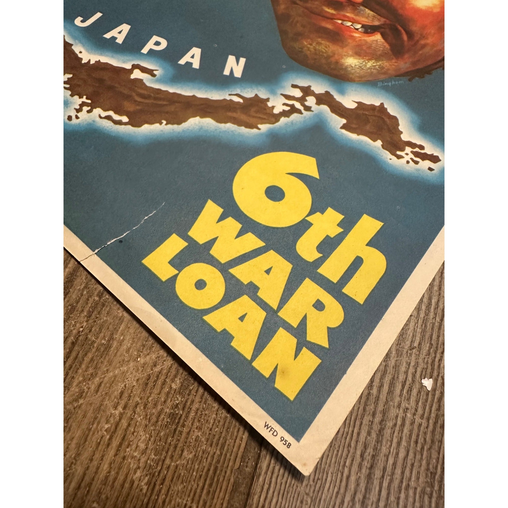 Original World War II Poster -  NEXT! Japan 6th War Loan WWII 1944