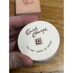 Vintage 1950s Havoc Quick Change Make-Up Cream Lucien Lelong NOS Milk Glass Jar