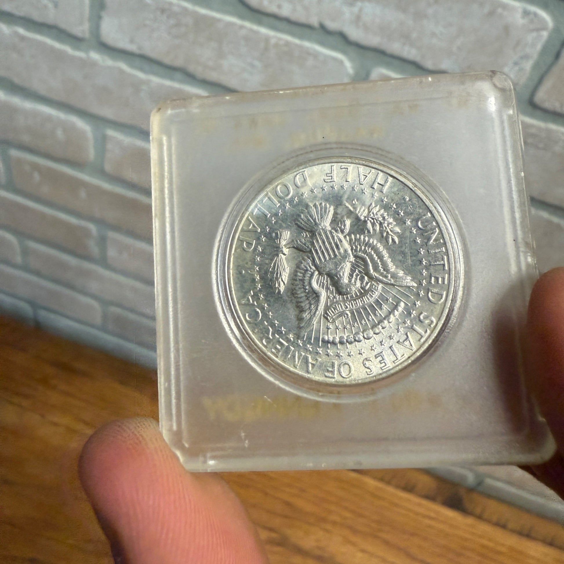 1964 90% Silver Kennedy Half Dollar Coin Nat Bank of Waupun Wis Coin