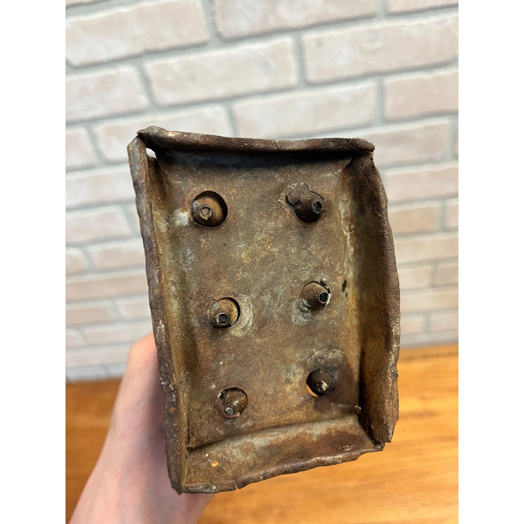 Antique Primitive 19th c. 6-Slot Candle Mold Tin Farmhouse Folk Art AAFA