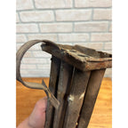 Antique Primitive 19th c. 6-Slot Candle Mold Tin Farmhouse Folk Art AAFA