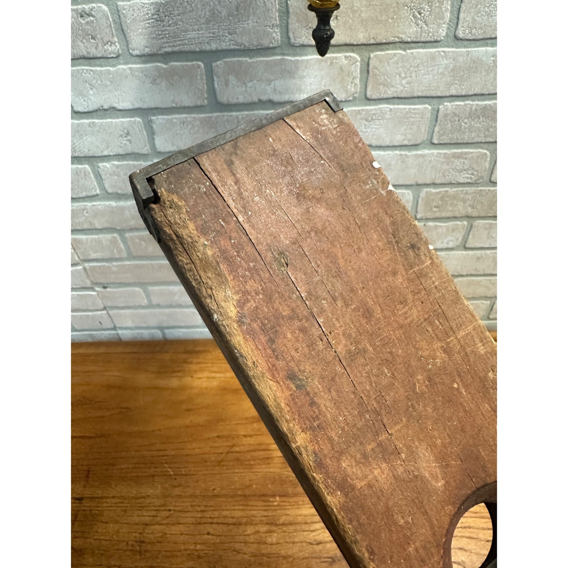 Antique Vintage Stanley Rule & Level Co. Patent 1896 Wood & Brass 26" Level