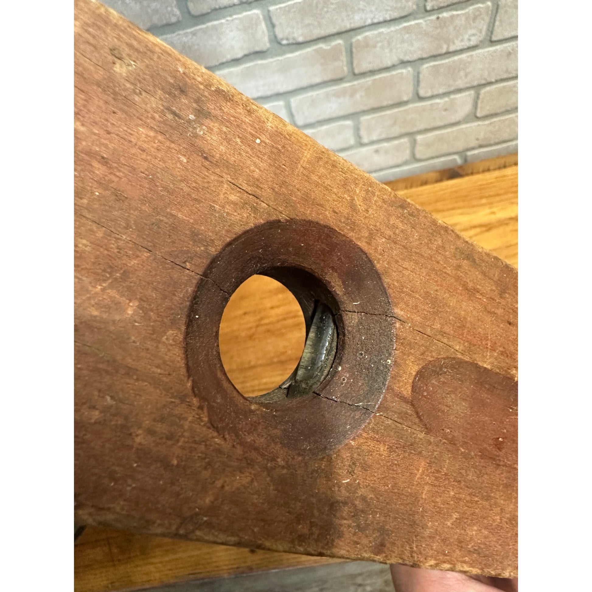 Antique Vintage Stanley Rule & Level Co. Patent 1896 Wood & Brass 26" Level