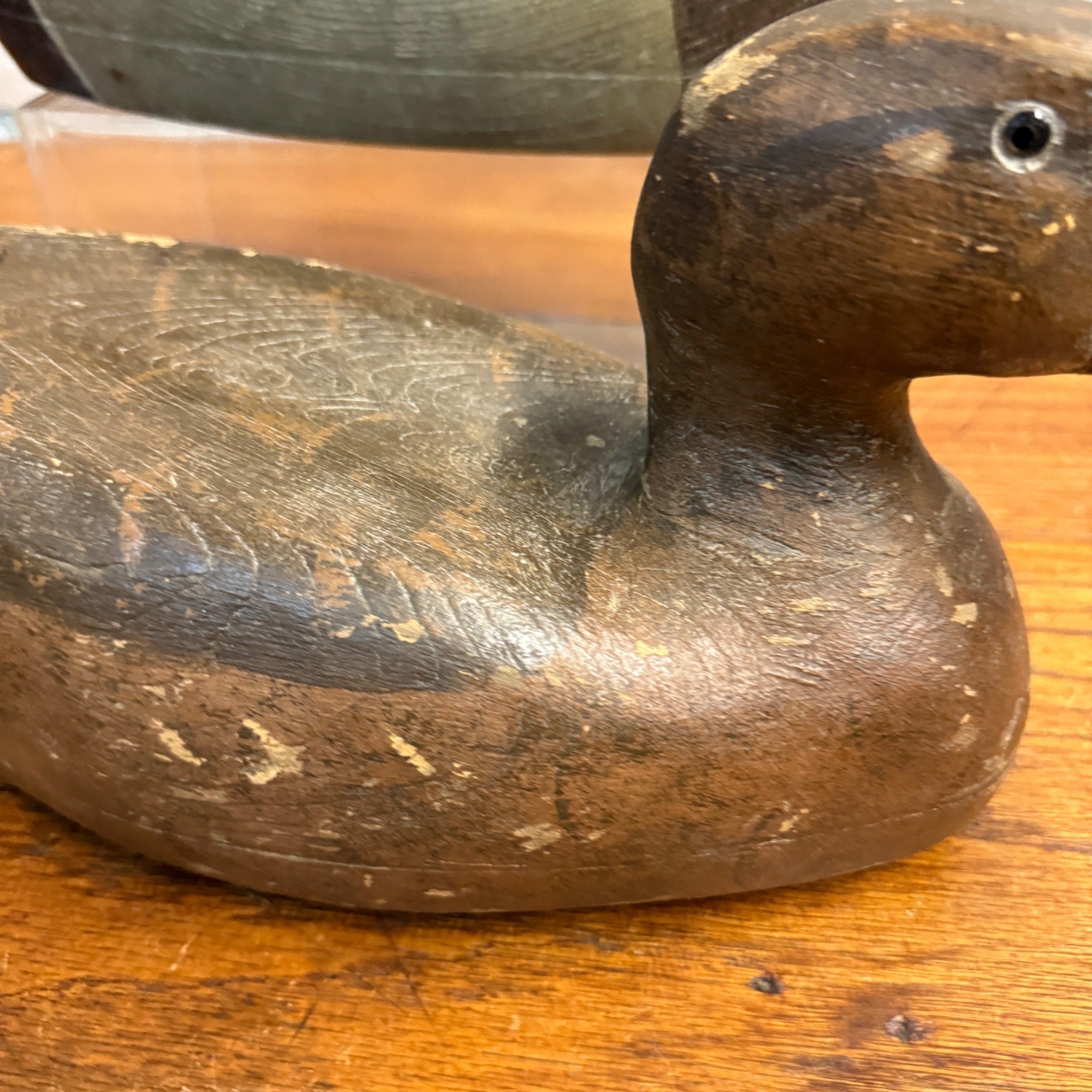 Ron Koch Vintage Mallard Pair Duck Decoy Vintage Wooden Decoy Omro Wisconsin HWD