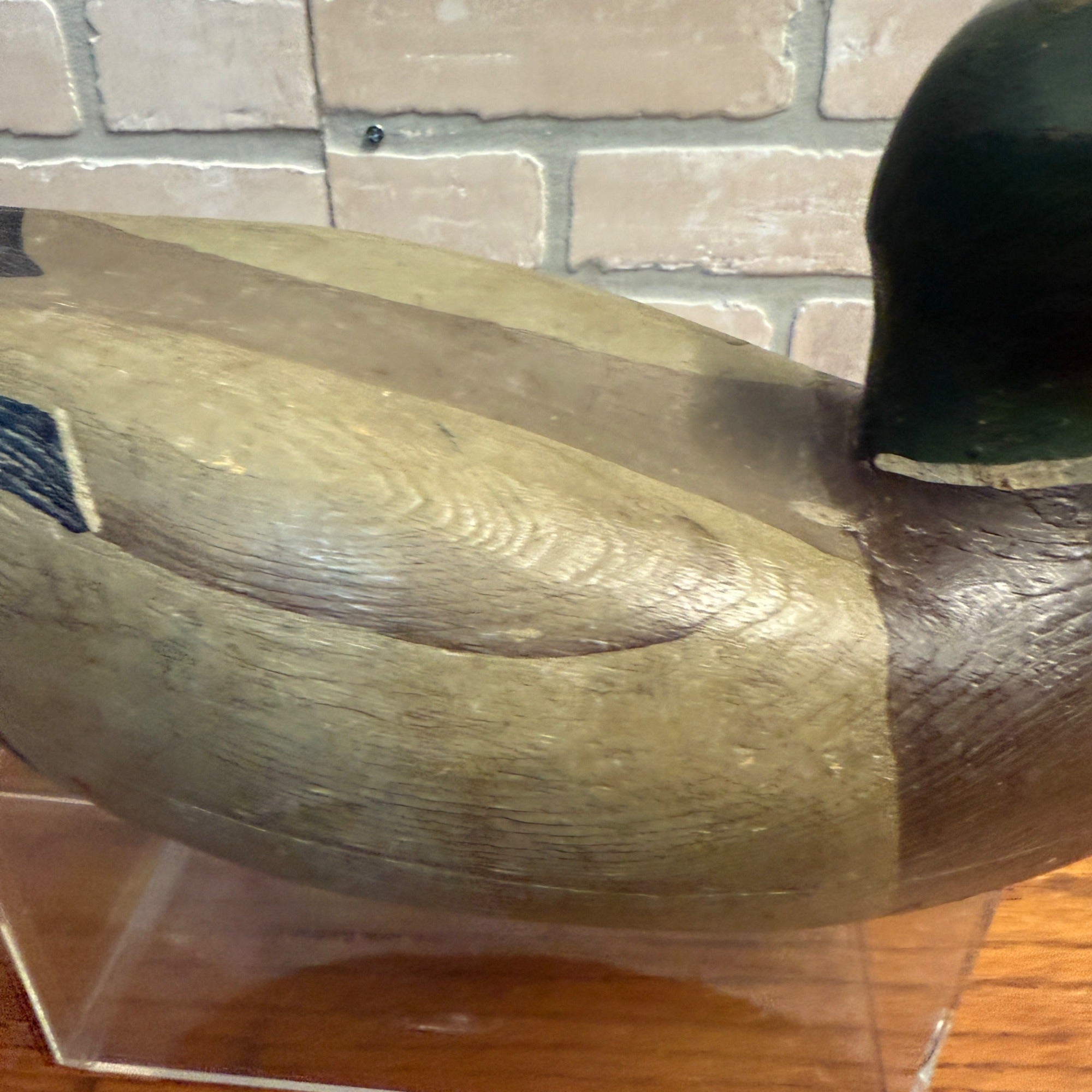 Ron Koch Vintage Mallard Pair Duck Decoy Vintage Wooden Decoy Omro Wisconsin HWD