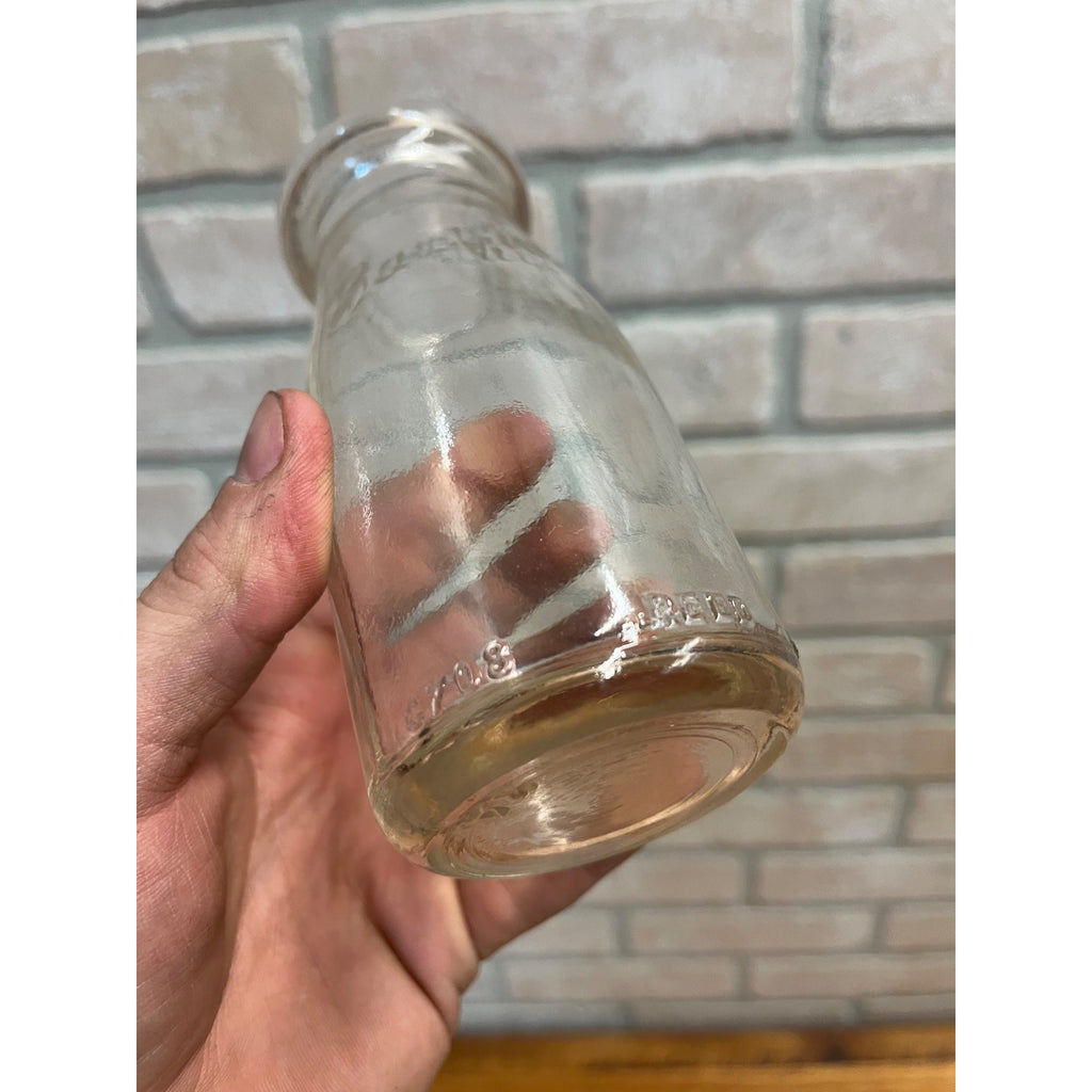 Vintage 1950s Bartholomay Rochester Ny 1/2 Half Pint Milk Bottle