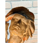 Original Vintage Native American Indians Mask Paper Mache Odd Fellows Halloween
