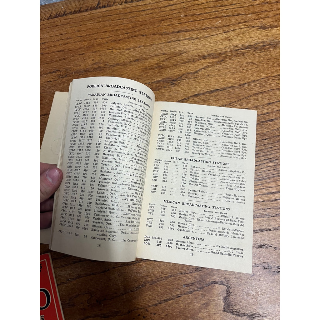 Stevenson's Bulletin of Radio Broadcasting Stations Booklet - Winter 1926