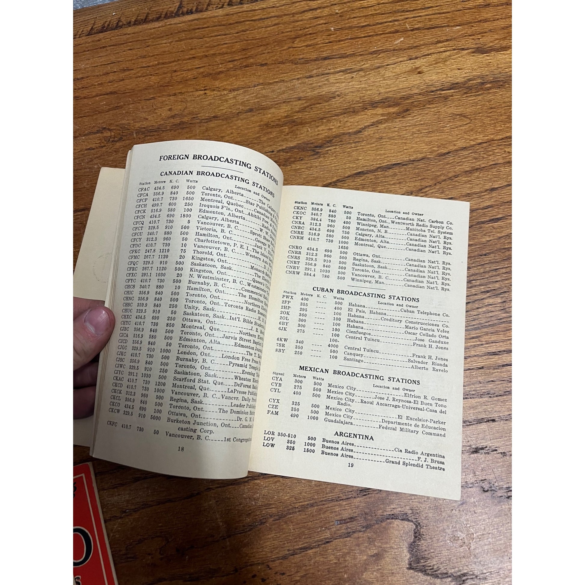 Stevenson's Bulletin of Radio Broadcasting Stations Booklet - Winter 1926