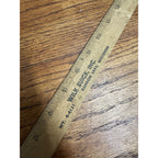 Vintage Wilk Buick Random Lake Wisconsin Advertising Wooden Ruler