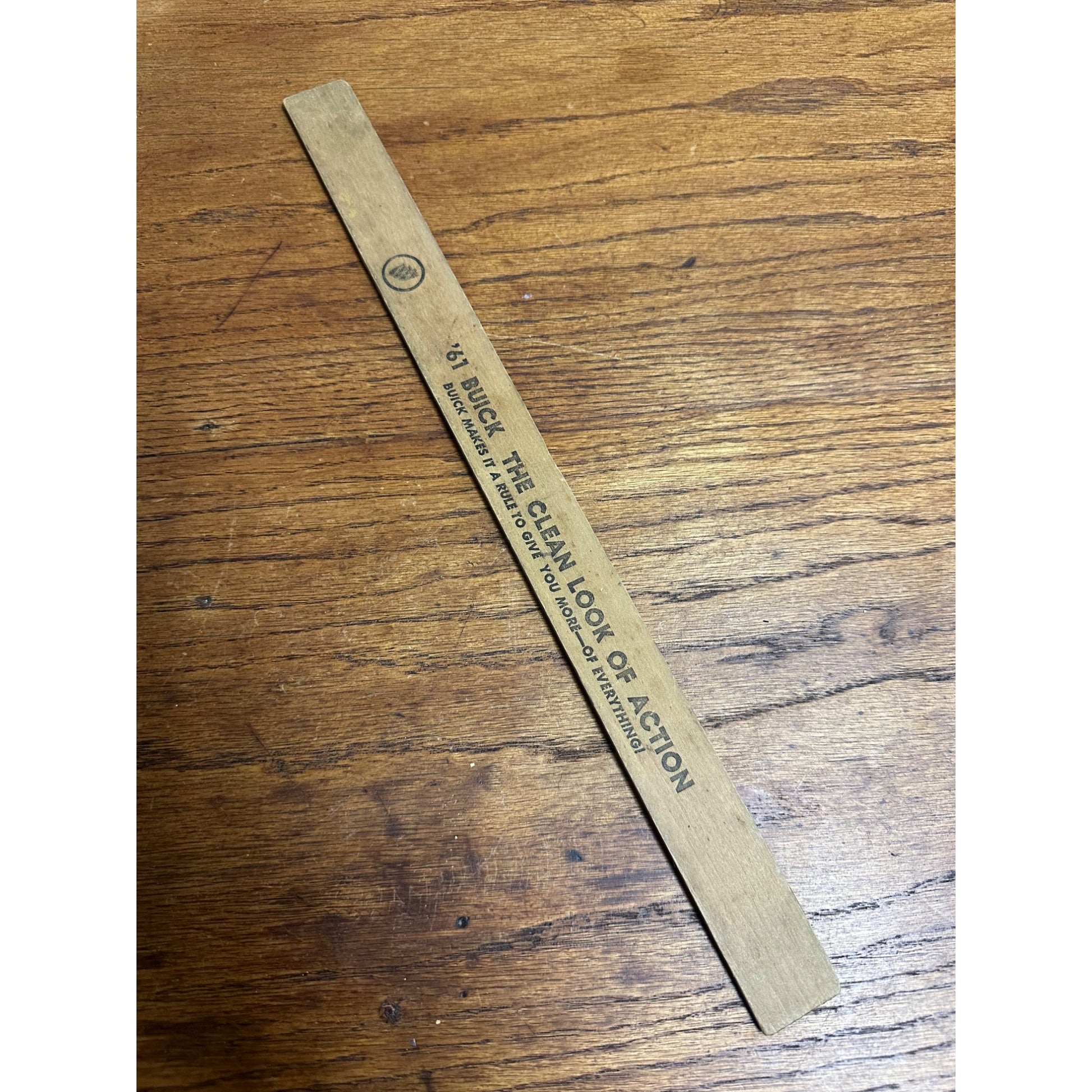Vintage Wilk Buick Random Lake Wisconsin Advertising Wooden Ruler