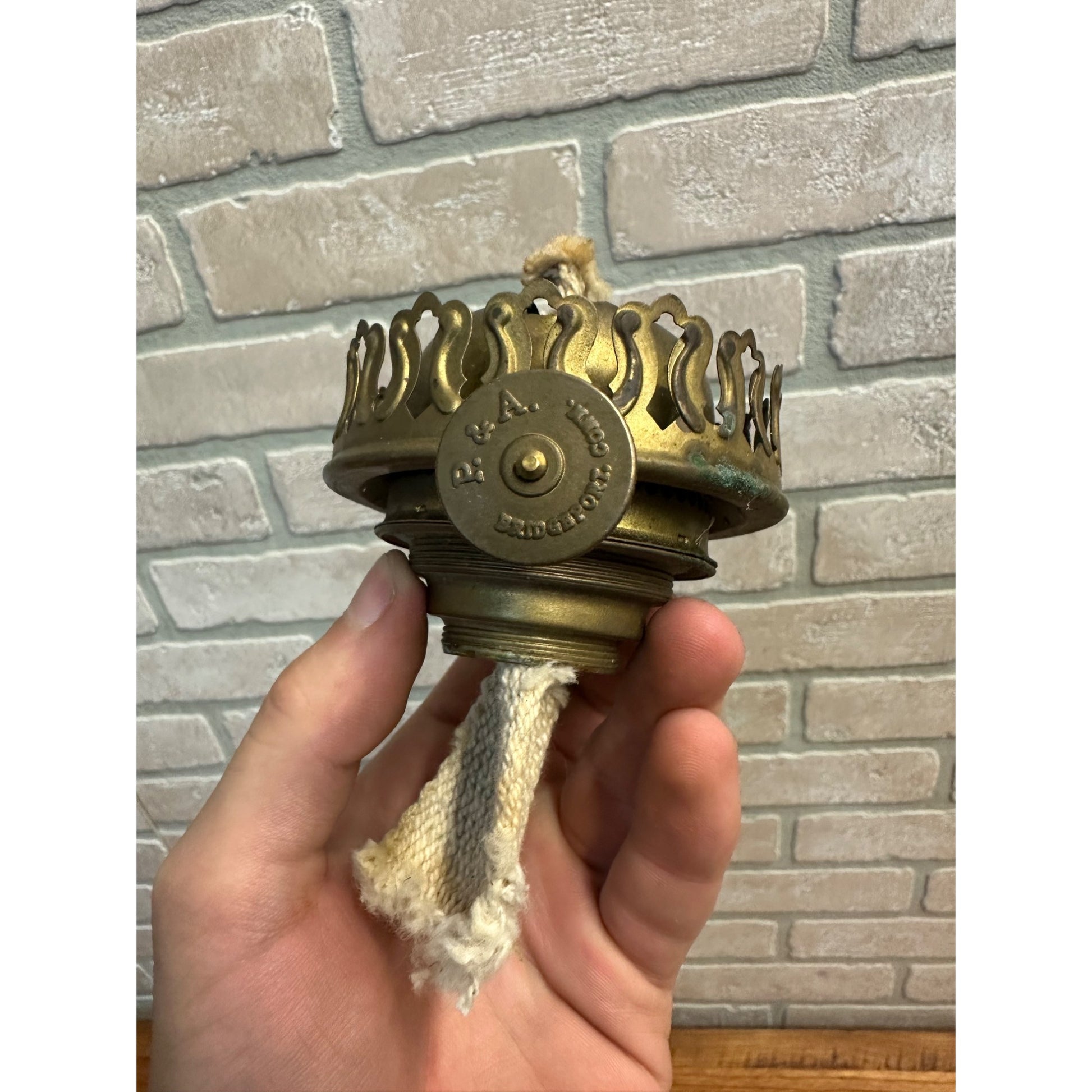 Vintage P&A Oil Lamp Burner Part