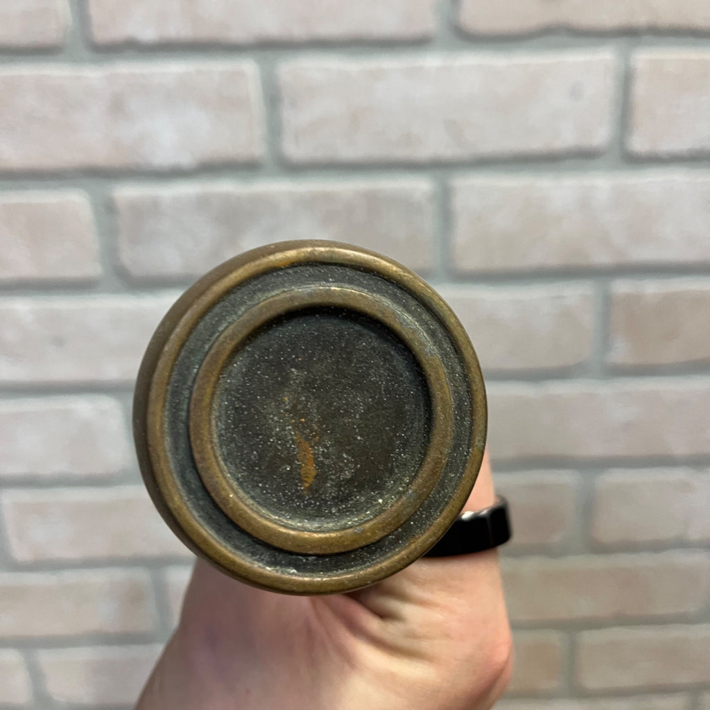 Vintage Brass Hollow Concentric 2"Pair Door Knobs Architectural Salvage
