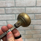 Vintage Brass Hollow Concentric 2"Pair Door Knobs Architectural Salvage