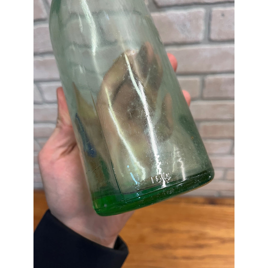 Vintage c1920s Blatz Beer Aqua Green Soda Bottle Prohibition Embossed Milwaukee