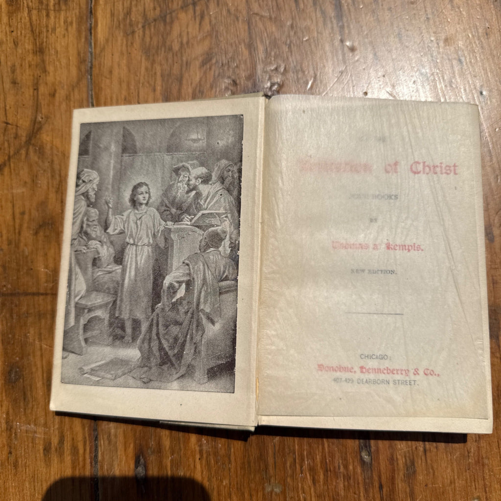The Imitation of Christ Thomas Kempis Donohue Henneberry Chicago Antique