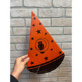 RARE Vintage 1930s Beistle Halloween Cardboard Party Hat Crescent Moon Owl Stars