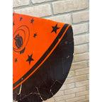 RARE Vintage 1930s Beistle Halloween Cardboard Party Hat Crescent Moon Owl Stars