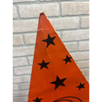RARE Vintage 1930s Beistle Halloween Cardboard Party Hat Crescent Moon Owl Stars