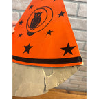 RARE Vintage 1930s Beistle Halloween Cardboard Party Hat Crescent Moon Owl Stars